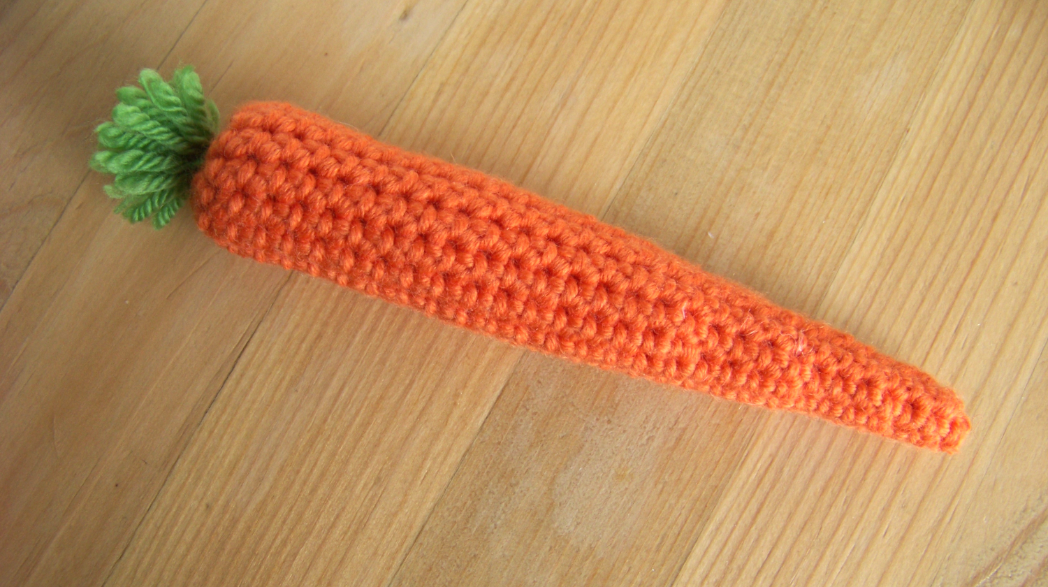 Carotte fabriquée en crochet