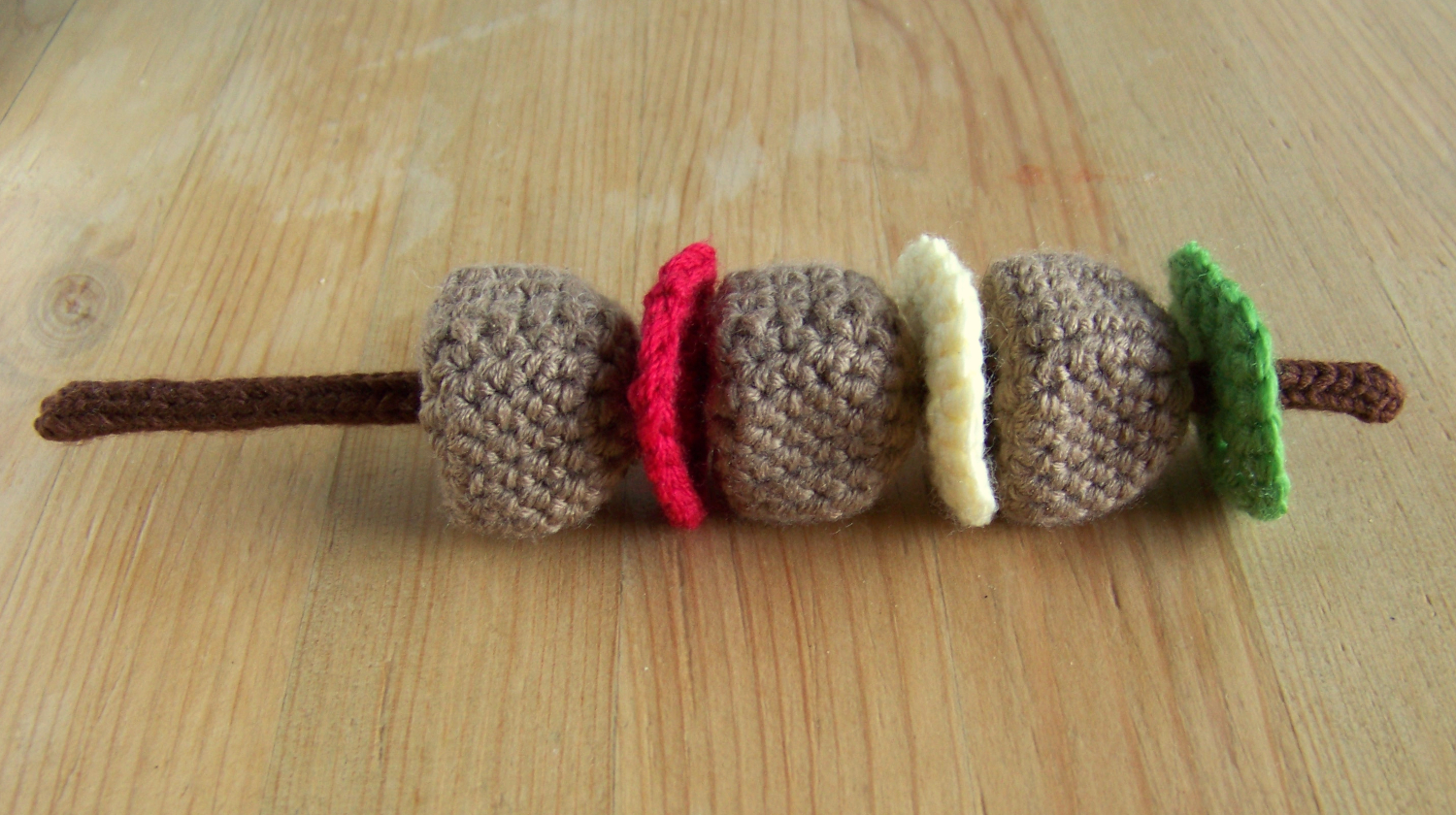 Brochet fabriquée en crochet.