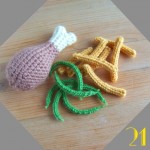 La dinette en crochet #21 Poulet, frites et/ou haricots verts